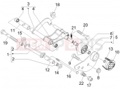 PIAGGIO X8 125 Premium Swinging arm
