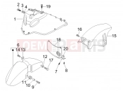 PIAGGIO X8 125 Premium Wheel huosing - Mudguard