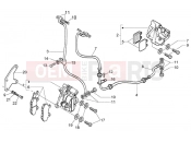 PIAGGIO BRAKE PIPES-BRAKE CALIPERS