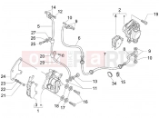 PIAGGIO X8 250 ie Brakes pipes - Calipers