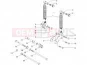 PIAGGIO X8 250 ie Rear suspension - Shock absorber/s