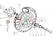 PIAGGIO X9 125 első kerék
