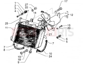 PIAGGIO X9 125 radiator