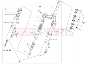PIAGGIO X9 125 Evolution Fork/steering tube - Steering bearing unit