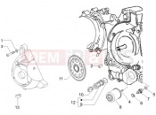 PIAGGIO X9 125 Evolution Flywheel magneto cover - Oil filter