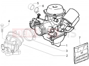 PIAGGIO X9 125 Evolution karburátor - szívótorok