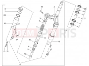 PIAGGIO X9 125 Evolution Fork/steering tube - Steering bearing unit
