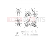 YAMAHA Aerox 50 YQ 50 YQ50L AEROX (3C6K) 2007 GRAPHIC & EMBLEM