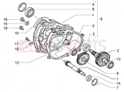 PIAGGIO X9 200 Evolution kihajtás tengely