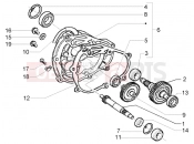 PIAGGIO X9 250 Evolution kihajtás tengely