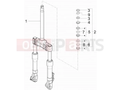 PIAGGIO X9 250 Evolution Fork/steering tube - Steering bearing unit