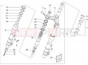 PIAGGIO X9 500 Evolution ABS Fork/steering tube - Steering bearing unit