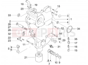 PIAGGIO X9 500 Evolution Flywheel magneto cover - Oil filter