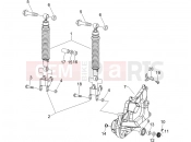 PIAGGIO X9 500 Evolution (USA) Rear suspension - Shock absorber/s