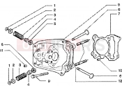 PIAGGIO hengerfej - szelep