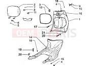 PIAGGIO Front glove compartment-rubber mat
