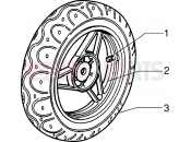 PIAGGIO Zip 50 MY95 Front wheel - Caliper