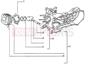 PIAGGIO Cylinder-piston-wrist pin, assy