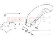 PIAGGIO Zip elettrico Front and rear mudguard