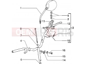 PIAGGIO Zip elettrico Handlebars component parts