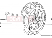 PIAGGIO Zip elettrico Rear wheel