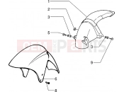 PIAGGIO Front and rear mudguard