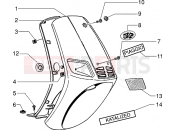 PIAGGIO Zip 50 RST shieldren-mask