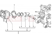 PIAGGIO Cylinder-piston-wrist pin, assy