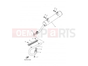 YAMAHA YFM 250 Big Bear YFM250 YFM25BW BIG BEAR 1P09 2007 EXHAUST
