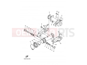 YAMAHA YFM 250 Big Bear YFM250 YFM25BW BIG BEAR 1P09 2007 REAR ARM
