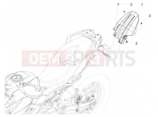 APRILIA Caponord 1200 Rally USA Rear mudguard