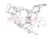 APRILIA Classic / Red Rose 50 frame and central stand
