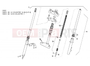 APRILIA Classic / Red Rose 50 front fork 92-93 - lh sleeve