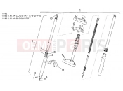 APRILIA Classic / Red Rose 50 front fork 92-93 - rh sleeve