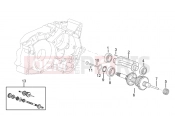 APRILIA Classic / Red Rose 50 primary gear shaft 4 speed