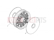 APRILIA Classic / Red Rose 50 rear wheel cap