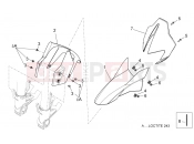 APRILIA Dorsoduro 750 Front body - Front mudguard