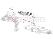 APRILIA Dorsoduro 750 Factory ABS / NO ABS Rear shock absorber