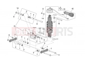 APRILIA ETV 1000 Capo Nord Connecting rod and shock absorber