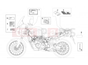 APRILIA ETV 1000 Capo Nord Decal and plate set