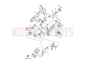 YAMAHA YFM 700 Grizzly YFM700FWAD YFM7FGPW GRIZZLY 700 FI 3B43 2007 EXHAUST