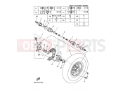 YAMAHA YFM 700 Grizzly YFM700FWAD YFM7FGPW GRIZZLY 700 FI 3B43 2007 FRONT WHEEL
