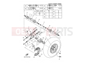 YAMAHA YFM 700 Grizzly YFM700FWAD YFM7FGPW GRIZZLY 700 FI 3B43 2007 REAR WHEEL