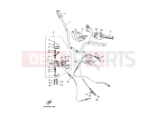 YAMAHA YFM 700 Grizzly YFM700FWAD YFM7FGPW GRIZZLY 700 FI 3B43 2007 STEERING HANDLE & CABLE