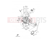 YAMAHA YFM 350 Grizzly YFM350FWA YFM35FGW GRIZZLY 5UHJ 2007 CYLINDER HEAD