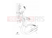 YAMAHA YFM 350 Grizzly YFM350FWA YFM35FGW GRIZZLY 5UHJ 2007 STEERING HANDLE & CABLE