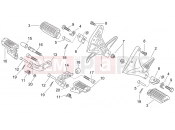 APRILIA Pegaso 650 Foot rests