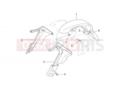 APRILIA Pegaso 650 front body - mudguard