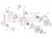 APRILIA RS 125 2T Crankshaft - Balance shaft