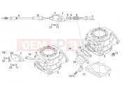 APRILIA RS 125 2T Cylinder - Exhaust valve